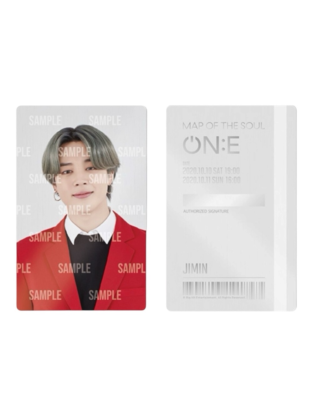 MOTS (MAP OF THE SOUL) ON:E BTS JIMIN CARD TICKET - BRAND NEW, SEALED